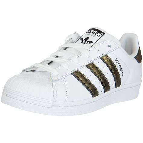 adidas damen schuhe weiss gold|adidas Superstar für Damen .